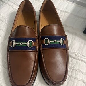 Smathers & Branson Surcingle Downing Bit Loafers (Dark Navy-Forest)